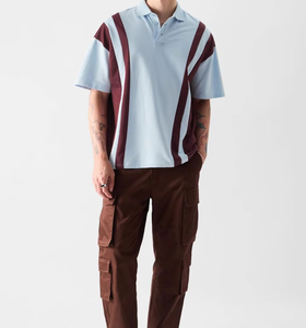 เสื้อโปโลพิมพ์ลายคุณภาพสูงสำหรับผู้ชาย ดีไซน์หรูหรา ปักโลโก้ ผ้าฝ้าย มีไซส์ใหญ่ บริการออกแบบ OEM - Product Image 5