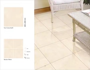 Rose Design 600x600mm Glossy GVT Porcelain Tiles 60x60cm Polished Office Marble Flooring Decorative Ceramics - Product Image 3