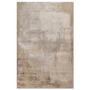 พรมไหมไผ่ผสมขนสัตว์ถักมือลายเอนโทรปี ไอวอรี่ รุ่น AKWS-13078(CS-01) ขนาด 10 มม. รูปทรงสี่เหลี่ยมผืนผ้า ลายแบบนามธรรม สำหรับตกแต่งบ้าน ห้องโถง ห้องพัก ปูพื้นบ้าน - Product Image 1