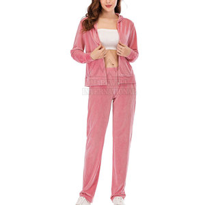 Premium Quality Winter Wear <b>Women</b> Velour Tracksuit Two Piece Design Your Own Long <b>Sleeves</b> <b>Women</b> Velour Tracksuit - Product Image 5