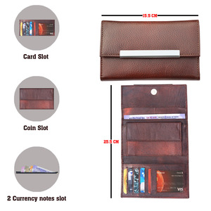 Cartera de mano femenina de calidad superior, cuero suave, diseñador clásico, tarjetero delgado para dinero, conjunto de regalo de gran oferta - Product Image 3