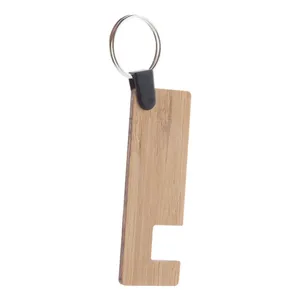 Llavero Promocional Ecológico de Bambú - Marca Rufa - Product Image 1