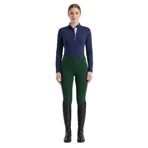 Proveedor de Conjuntos de Pantalones y Culotes de Equitación para Mujer, Personalizados, con Estiramiento en Cuatro Direcciones, Spandex/Poliéster, Estampado de Leopardo - Product Image 2