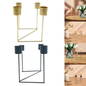 High Finished Handmade Cheap Price <b>Candle</b> Holder Wedding Decoration <b>Candle</b> Light Stand Metal in Iron Gold Plating <b>Candle</b> <b>Mold</b> - Product Image 3