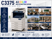 Copieur multifonction couleur A3 d'occasion C3375, 35 ppm, imprimante recto verso, scanner, 300 g/m², bureau