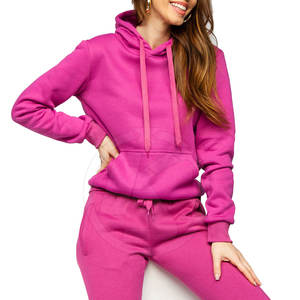 Chándal de poliéster para hombre y mujer, conjunto de chándal de Color liso, ropa activa, chándales informales de poliéster para invierno - Product Image 1