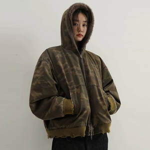 Sudadera Clásica para Hombre, 100% Algodón, Bordada, Antibolitas, Forro Polar Grueso, Ecológica, Transpirable, para Invierno, Ropa de Abrigo para Exteriores - Product Image 3