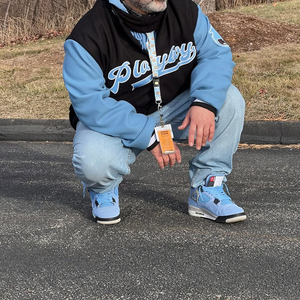 เสื้อแจ็กเก็ตทีมตัวแทนผ้ากำมะหยี่สำหรับผู้ชายเสื้อฟลีซและหนังแขนยาวปักลายตามสั่ง - Product Image 2