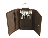 Porte-clés en cuir élégant, pochette de crédit, fermeture éclair, porte-clé, porte-monnaie, vélo, voiture, Cycle, serrure, porte-clés, porte-clés, crochets