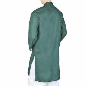 เสื้อคุรตะผู้ชาย Chase Value รุ่นพื้นฐาน สีเขียวเข้ม 65% โพลีเอสเตอร์ 35% ผ้าฝ้าย ไซส์ XS - Product Image 5