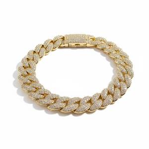 Bijoux en argent sterling 925, chaîne cubaine Miami en moissanite VVS de 10 mm en argent 925, collier chaîne cubaine pour femmes - Product Image 4