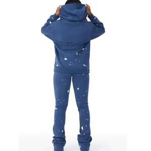 ชุดวอร์มคุณภาพสูง 480 กรัม ผ้าฝ้าย 100% ทรงปกติ สำหรับผู้ชาย รับสกรีนโลโก้ ไซส์ใหญ่ ผ้าหนา ไม่มีลาย แบบมีฮู้ด สไตล์วินเทจ - Product Image 2