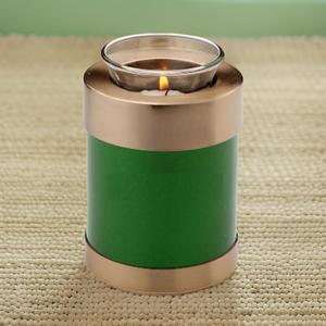 Petites urnes funéraires pour enfants, urnes commémoratives pour cendres, tube miniature vert or, urne décorative pour enfant, vente en gros à bas prix - Product Image 1