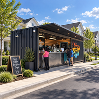 Kiosque de restauration rapide de restaurant de conteneur mobile moderne de nouvelle conception avec le meilleur prix