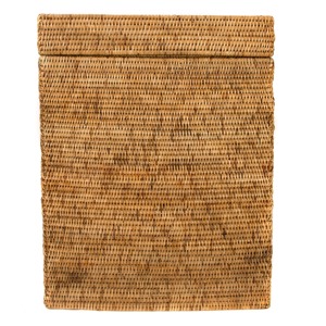 Panier à linge Artex Green Earth en rotin avec couvercle, fait main, écologique, moderne, rectangulaire, multi-usages, fabriqué à Hanoï, Vietnam - Product Image 4