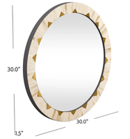 Espejo de Pared Rectangular de Madera y Resina Hecho a Mano, Moderno, de Lujo, Ecológico, Ligero y Duradero, con Color Personalizable, Ideal para Bodas