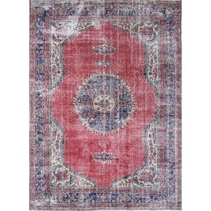 Alfombras de Lana Anudadas a Mano de Gran Tamaño, Diseño de Medallón Rojo y Naranja, para Sala de Estar o Pasillo - Pae-2011 - Product Image 1