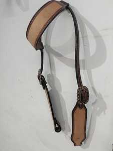 Conchos หนังเทียมสองสีสีน้ำตาลออกแบบสไตล์ตะวันตกดีไซน์แบบถักแนวตะวันตก - Product Image 2