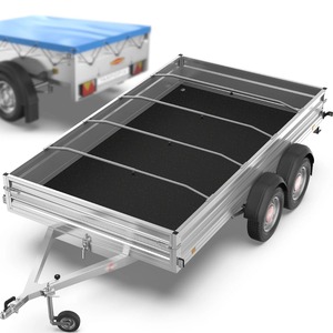 Popular Strongest Fully Welded Drop Sides Dual Axle 900mm Cage Double Mechanical Braked <b>Box</b> <b>Trailer</b> Free shipping - Product Image 6