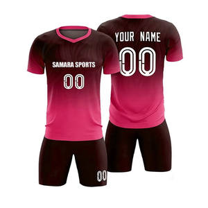Conjunto de camiseta de fútbol personalizado uniforme de equipo desgaste de entrenamiento al por mayor último uniforme de fútbol reversible unisex barato Premium - Product Image 1