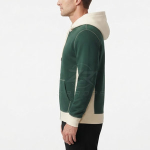 Sweat-shirts à fermeture éclair pour hommes, tendance, décontractés, fermeture éclair sur le devant, capuche réglable, 100% coton, écologiques, légers et confortables - Product Image 3