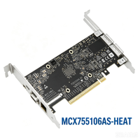 Adaptador de Red para Servidor Connect X-7 MCX755106AS-HEAT 400GbE PCIe Gen5 QSFP112 RDMA GPUDirect AI HPC Nuevo