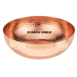 Bol à chocolat martelé fini cuivre Forme ronde Designer Sweet Bowl Bol à chocolat décoratif élégant classique - Product Image 1