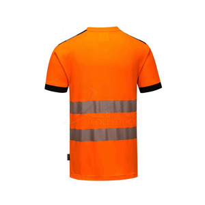 Camisetas de seguridad de alta visibilidad Imprimir Logo Seguridad Hombres Camisetas Ropa DE TRABAJO reflectante Camisetas para hombres - Product Image 2