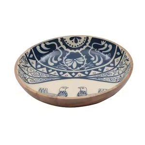 Excellent design imprimé grand stockage des aliments mélange bol en bois d'acacia bol de service à salade en bois pour servir des bols de nourriture disponibles - Product Image 4