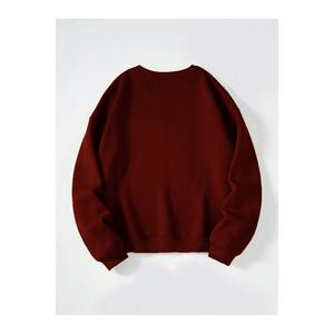 Girocollo Unisex fortunato ad incontrarti felpa in pile Oversize stampata ampia