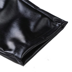 กางเกงลำลองผู้ชายหนัง100% เอวสูงมีซิปด้านหน้าแบนราบมีกระเป๋าระบายอากาศน้ำหนักเบา - Product Image 5