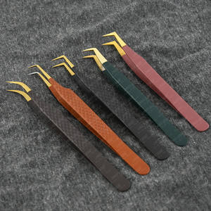 Nouvelle arrivée pince à épiler Volume de démarrage pince à épiler Extension de faux cils pince à épiler en acier inoxydable isolation forte tenue facile à choisir - Product Image 1