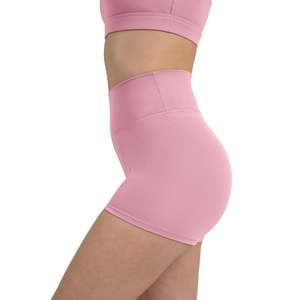 Pantalones cortos de Yoga Cruz cintura alta Levantamiento de cadera Nylon gimnasio corto Yoga Fitness mujeres ciclismo apretado elástico transpirable deportes pantalones cortos - Product Image 3