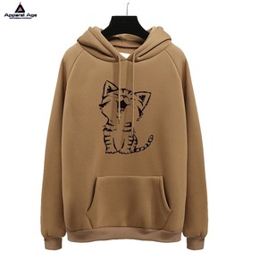 OEM personalizado diseño de impresión de ajuste suelto gota hombro francés Terry mujeres sudaderas con capucha gráfico Streetwear pulóver Sudadera con capucha - Product Image 1