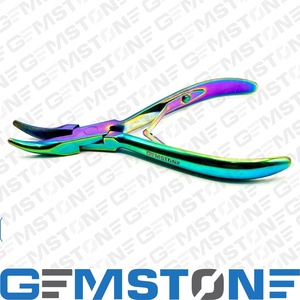 GEMSTONE ENTERPRISES Pince à micro-anneaux pour extensions capillaires, durable et réutilisable, 5,5 pouces, à embout incurvé, pour dépose et pose, en acier inoxydable - Product Image 2