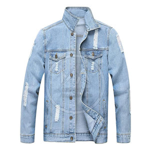 Nouvelle arrivée de fabrication en usine veste en jean pour hommes à manches longues veste d'hiver en jean pour hommes personnalisée en gros - Product Image 1