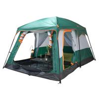 Tenda Camping Keluarga Besar Ringan Empat Musim Lapis Ganda Kamuflase Oxford untuk 8-12 Orang, Pembukaan Otomatis Cepat 2