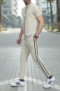 2023 último logotipo personalizado hombres trajes Slim Fit venta al por mayor chándal Jogging trajes ropa deportiva correr gimnasio poliéster chándales conjuntos - Product Image 3