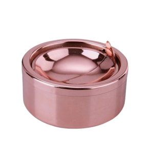 Cendrier de poche facile à nettoyer fini argent sur mesure Nouveau design Cendrier en acier inoxydable - Product Image 2