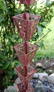 โซ่ฝนโลหะแบบทันสมัยสำหรับตกแต่งสวนหรือตกแต่งสีดำเคลือบด้วยผงสำเร็จรูป - Product Image 4