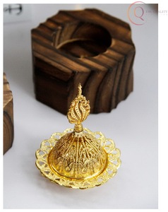 เตาเผาเครื่องหอมไม้ธรรมชาติพร้อมที่ดักขี้เถ้าเพื่อการใช้งานที่ปลอดภัยในบ้าน สำนักงาน และห้องทำสมาธิ ทนทาน - Product Image 6