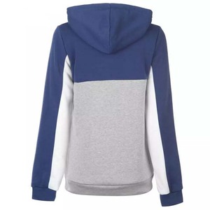 ชุดวอร์มผ้าฟลีซสำหรับผู้หญิง,ดีไซน์ใหม่สีชมพูและสีน้ำเงินชุดกีฬามีซิปปักโลโก้ได้ตามต้องการ - Product Image 5