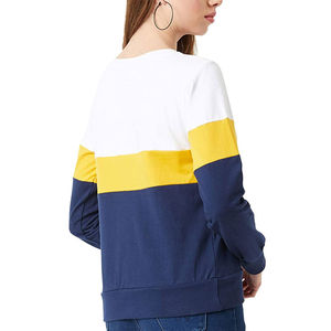 เสื้อสเวตเชิ้ตผู้หญิงคุณภาพสูงแบบสั่งทำพิเศษ สีพื้น พิมพ์โลโก้ตามสั่ง ผ้าฝ้ายฟลีซ 100% เป็นมิตรกับสิ่งแวดล้อม สไตล์ลำลองแนวสตรีท - Product Image 4