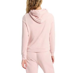 Premium Terry Cotton Women's Slim Fit Hoodie Casual <b>String</b> Pullover Custom Logo Breathable Blank Yoga <b>Top</b> No Pocket Split Hem - Product Image 4