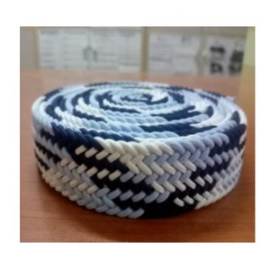 Sangle de ceinture tressée de qualité supérieure Conception tissée personnalisée pour hommes et femmes Options élastiques ou cuir réglables - Product Image 1