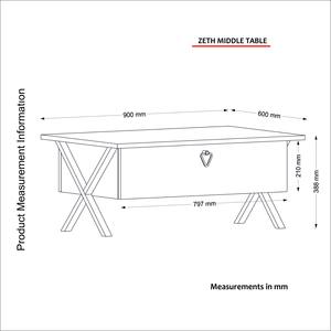 Exclusivo de lujo aglomerado Exclusivo Zeth Coffee Table Patik de Turkiye Best Seller - Product Image 6