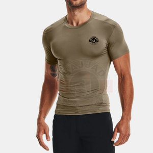 Ropa de entrenamiento para hombre, camisetas personalizadas de LICRA para entrenamiento muscular, correr, gimnasio - Product Image 3