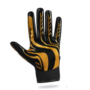 Gants de football personnalisés antidérapants en Spandex/Polyester - Haute qualité, créez vos propres gants de football américain sur mesure - Product Image 3