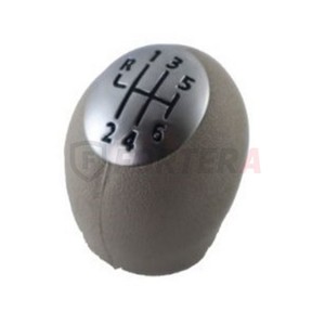 Pomo de Palanca de Cambios de 6 Velocidades Color Gris para Megane III Fluence Kangoo III - Product Image 1