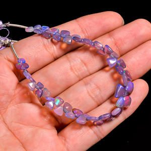 ลูกปัดโอปอล, ลูกปัดโอปอลเอธิโอเปียสีม่วง, ลูกปัดโอปอลไฟ weo, ลูกปัดโอปอลไฟฉูดฉาดลูกปัดสามเหลี่ยมเรียบ, โอปอลสำหรับการทำเครื่องประดับ - Product Image 3